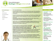 Tablet Screenshot of gesundheitsregion-rtz.de